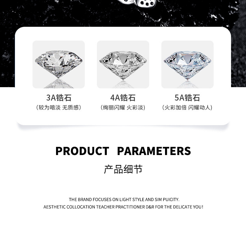 New pure silver Moissan full diamond butterfly wing necklace, a rare and versatile 2026 new silver pendant jewelry necklace pic 5