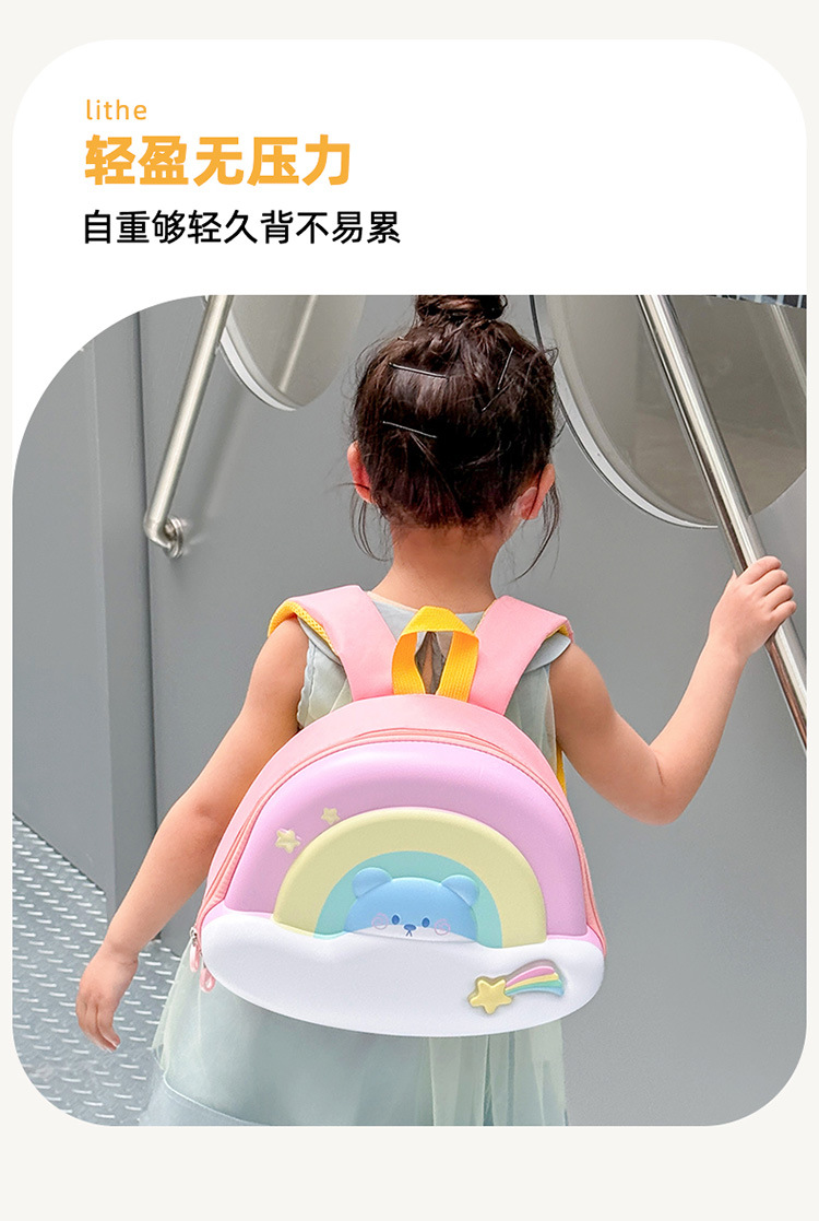 儿童女童书包3一6岁以下女孩子生日学生网红可爱儿童蛋壳包双肩详情4