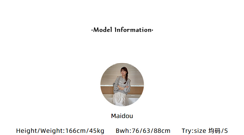 【通勤时髦法则】歌铭设计感撞色假两件针织衫秋季长袖上衣Y2776F详情16