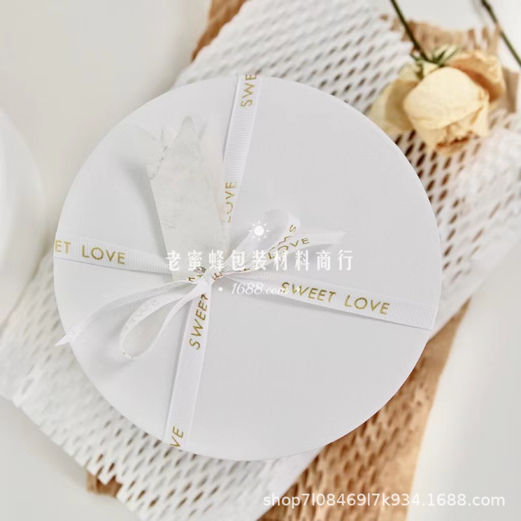 圆形牛皮纸盒圆形伴手礼盒子礼物盒礼品盒圣诞包装盒饼干烘焙包装详情28