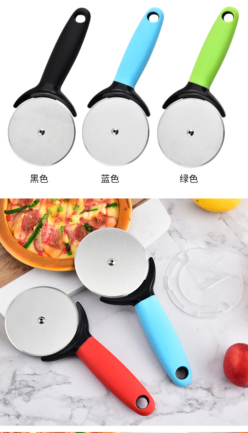 Wholesale stainless steel pizza cutters, pizza roller knives, pizza wheel knives, pizza cutters, and kitchen baking tools from the manufacturer pic 9