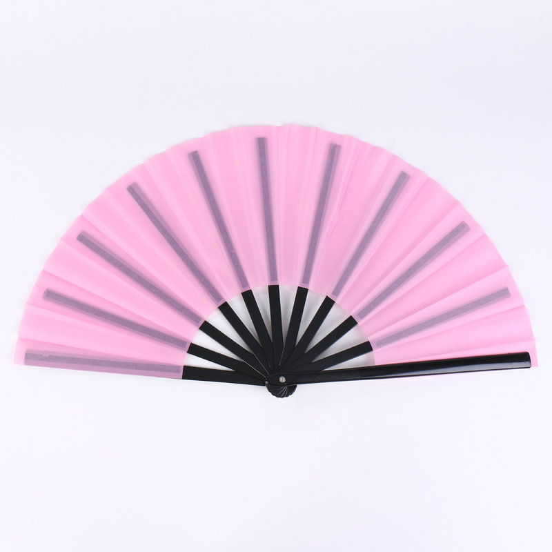 现货彩面功夫扇黑骨塑料骨太极武术扇跨境彩布扇亚马逊爆款折扇详情8