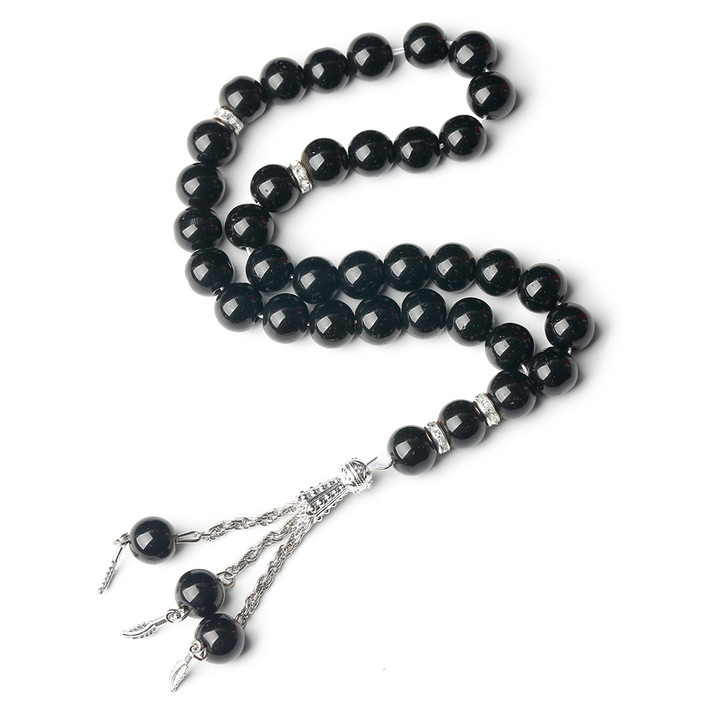 33 pieces of Muslim prayer beads, 10mm crystal bracelet, Misbaha Islamic jewelry cross-border wholesale pic 2