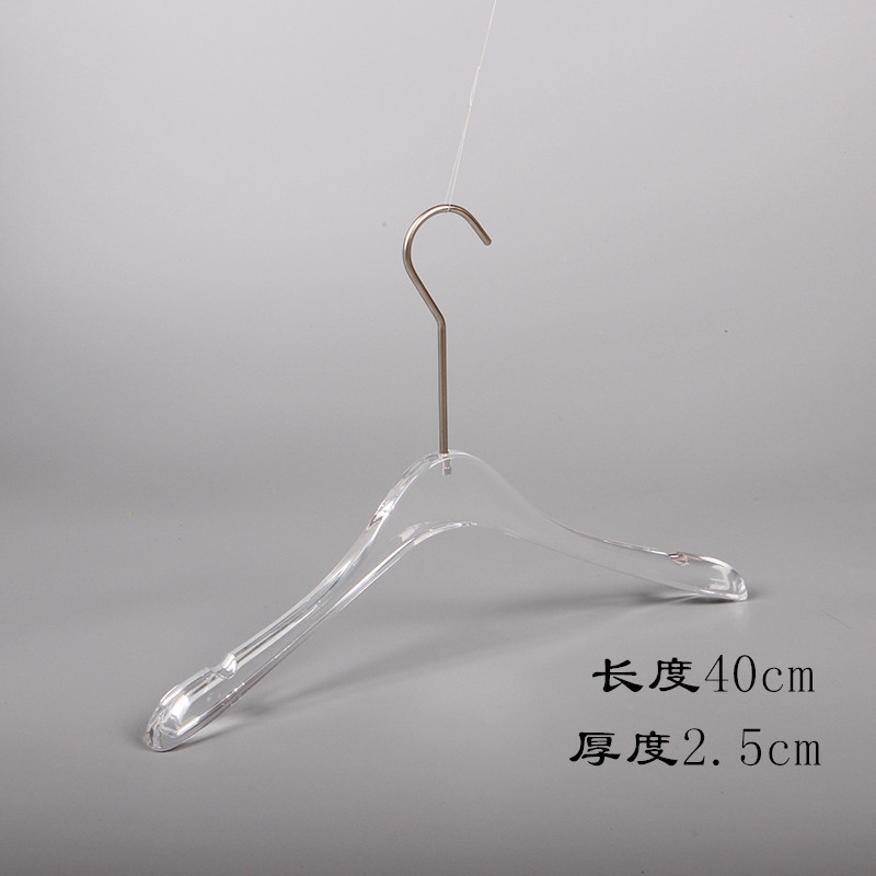 透明衣架服装店水晶男装高档衣服挂新款烟灰衣撑展示架水晶裤架详情11