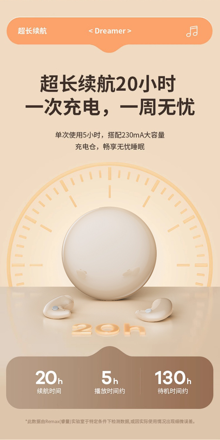 2025新款睡眠蓝牙耳机B13无线续航入耳式高音质上课隐形超薄降噪详情7