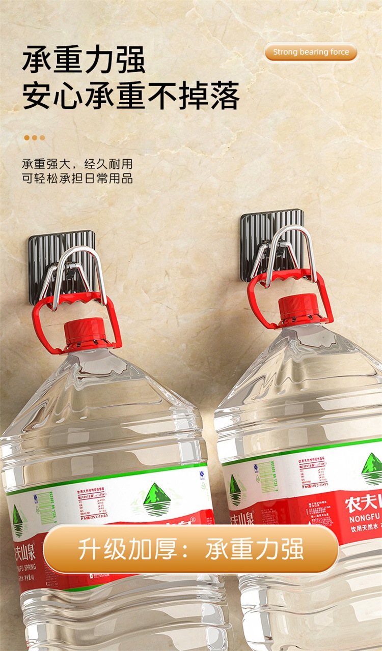 Wholesale of kitchen wall-mounted thickened high-load-bearing water filter rack, sponge rack, multi-functional sink and draining rack without drilling holes pic 9