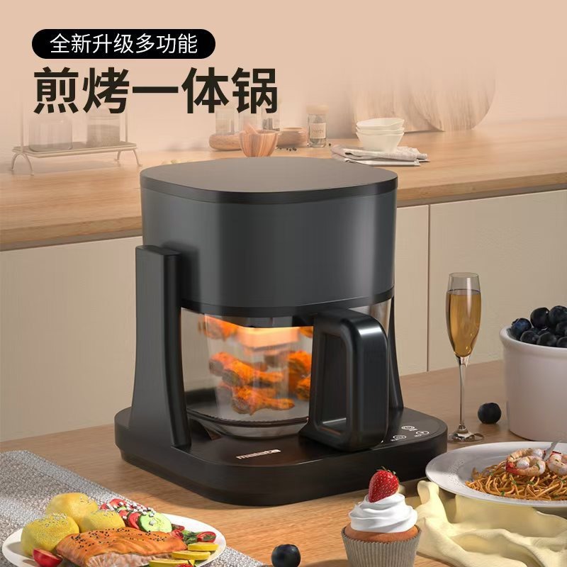 2025跨境爆款180度旋转煎煮炸空气炸锅工厂直营支持外贸110V-240V详情1