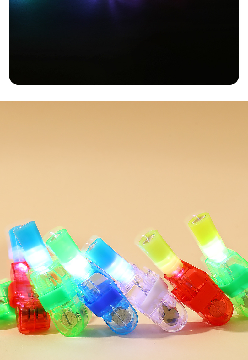 Cartoon seven-color projection finger light, projection finger light, LED toy night light, laser finger light pic 8