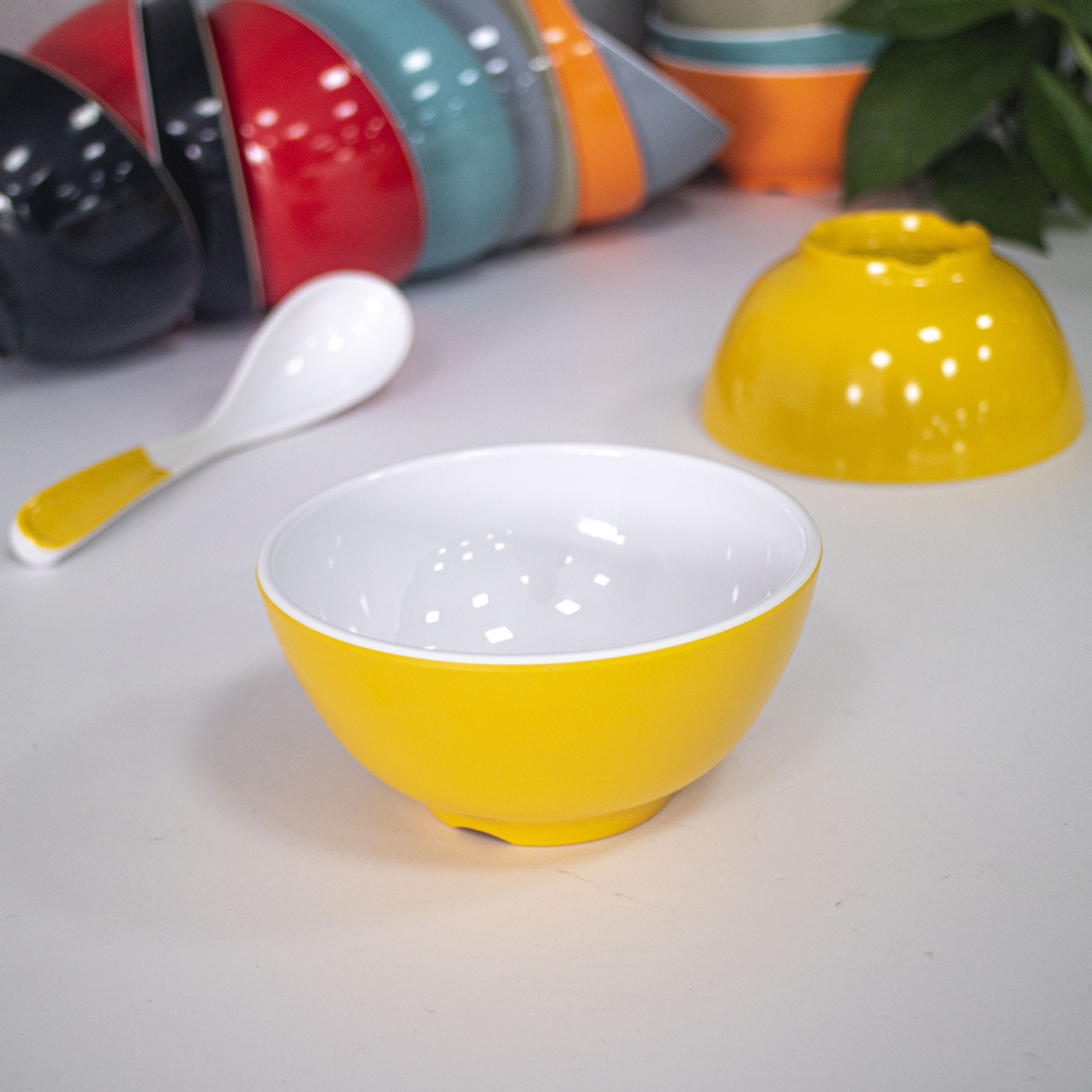 Wholesale of A5 melamine tableware, two-color conical bowls, commercial noodle bowls, spicy hot pot bowls, round ramen bowls, and special bowls for noodle restaurants pic 37