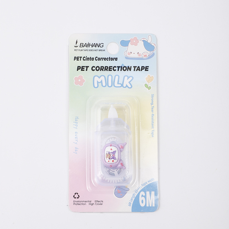 Baihang Mini Correction Tape Cartoon Kuromi Cute Correction Tape Student High Appearance Level Large Capacity Correction Tape wholesale pic 16