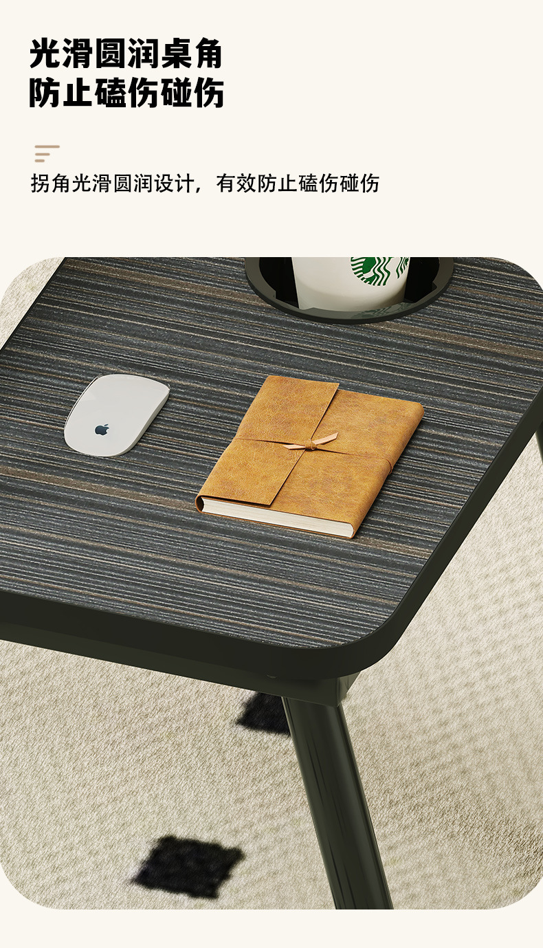 多功能折叠床上桌简约板式学习办公桌适用书房家用便携小桌子详情9
