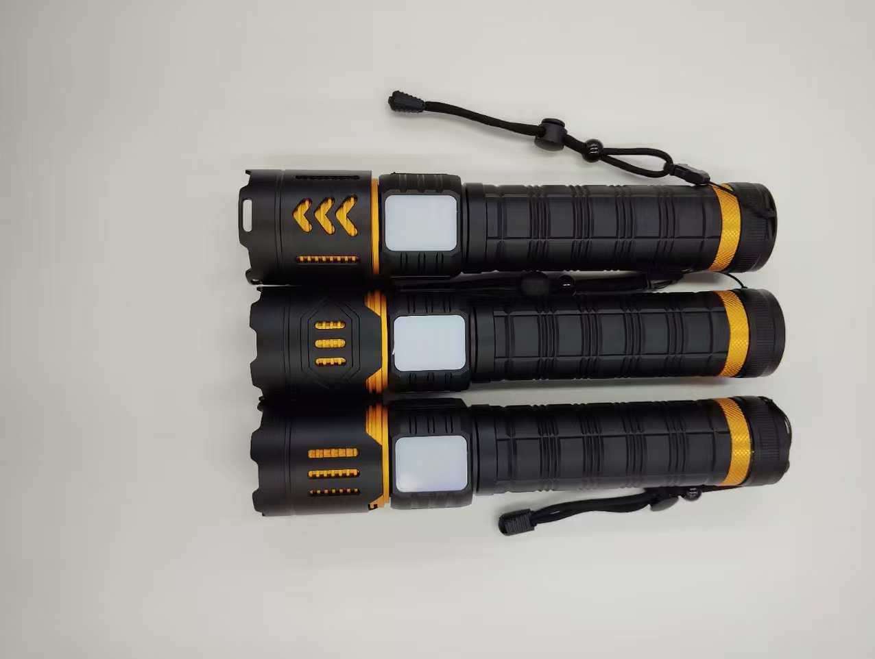 White laser flashlight, telescopic zoom, ultra-bright, long-lasting battery, electric display work light, strong light, outdoor lighting flashlight pic 1