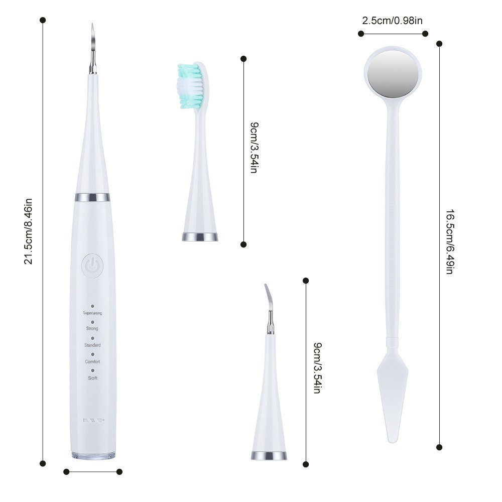 A popular foreign trade product, the six-in-one electric toothbrush set, portable tartar removal, teeth cleaning and beauty device pic 28