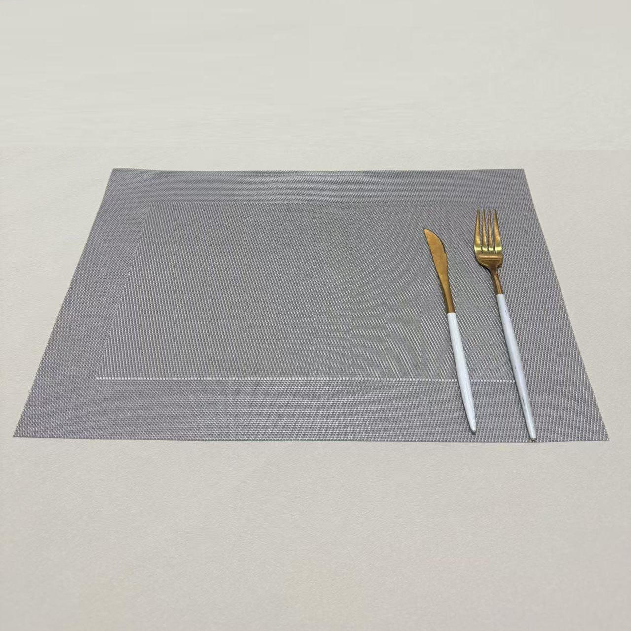 方框环保餐垫欧式PVC西餐隔热垫长方形日式简约餐桌垫杯垫碗垫详情10