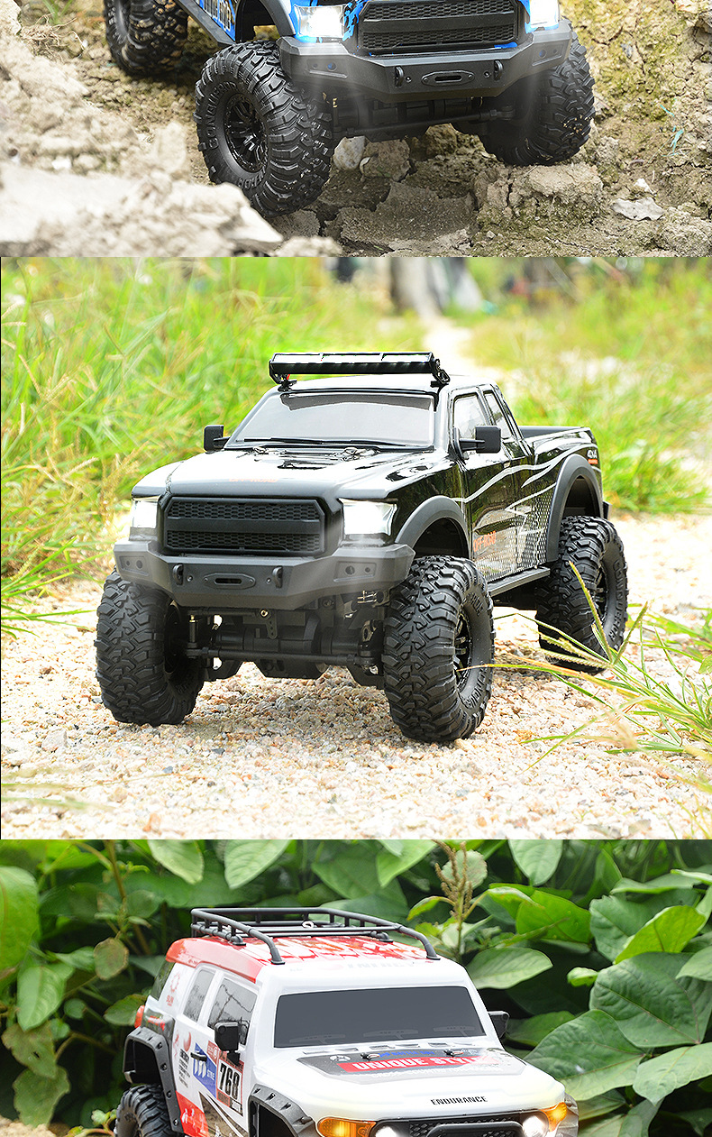Huangbo full-scale 1:10 remote control four-wheel drive off-road racing car rc remote control car climbing jeep large model toy pic 4