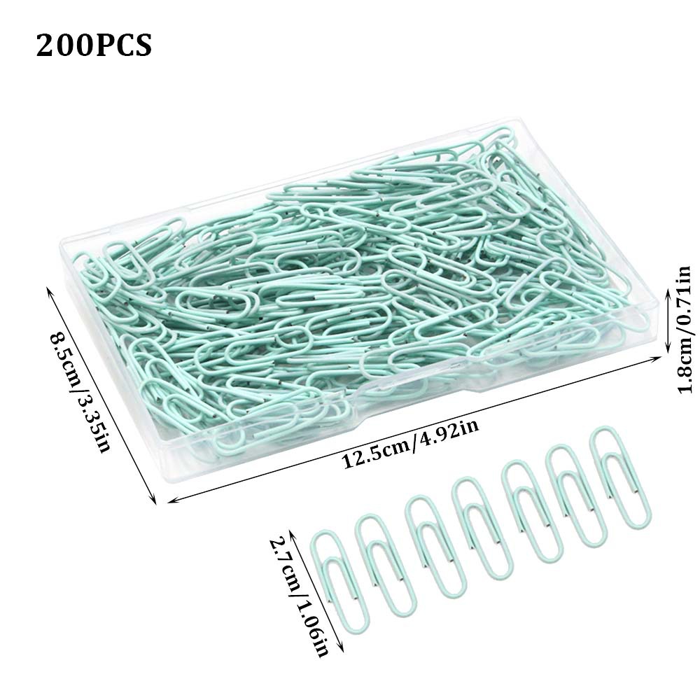 批发200枚/盒38MM彩色包塑回形针收纳文具回旋别针书签试卷标记曲别针详情7
