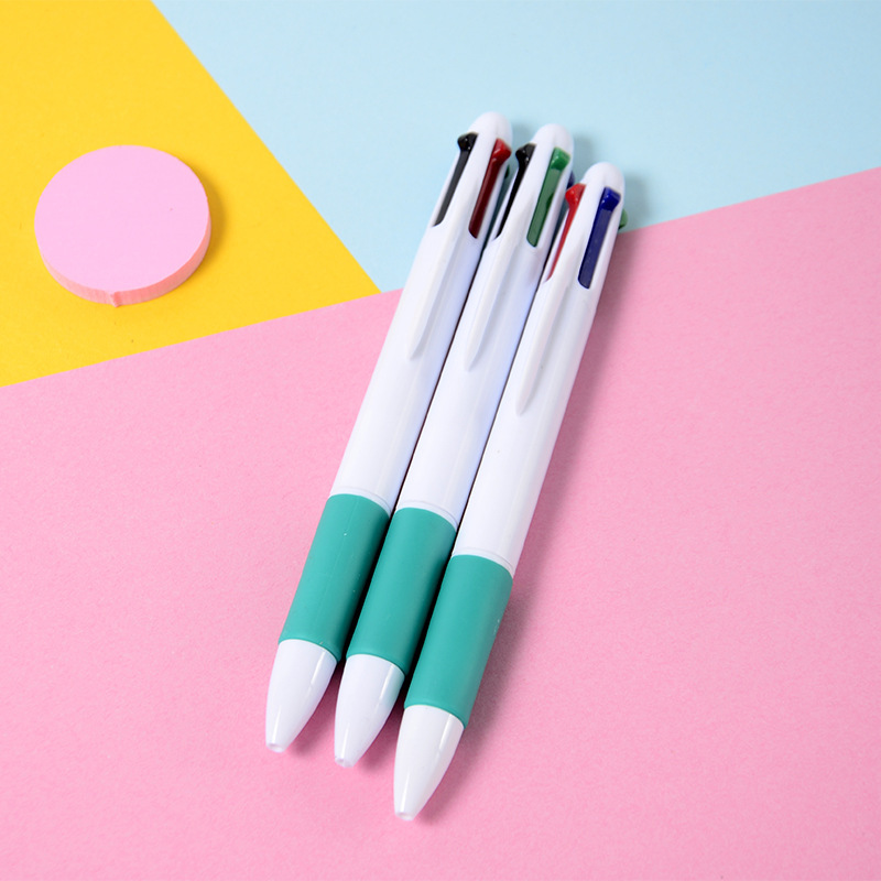 Advertising four-color ballpoint pen, simple and creative, multi-color press pen, multi-functional and practical business office stationery pic 7