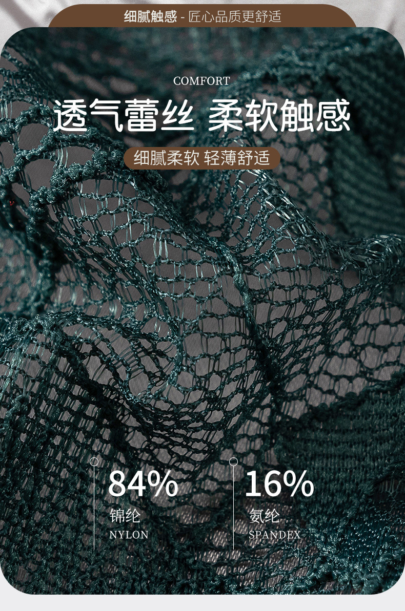 新款蕾丝T裤细带镂空诱惑内裤女情趣低腰丁字裤透明性感跨境外贸详情5