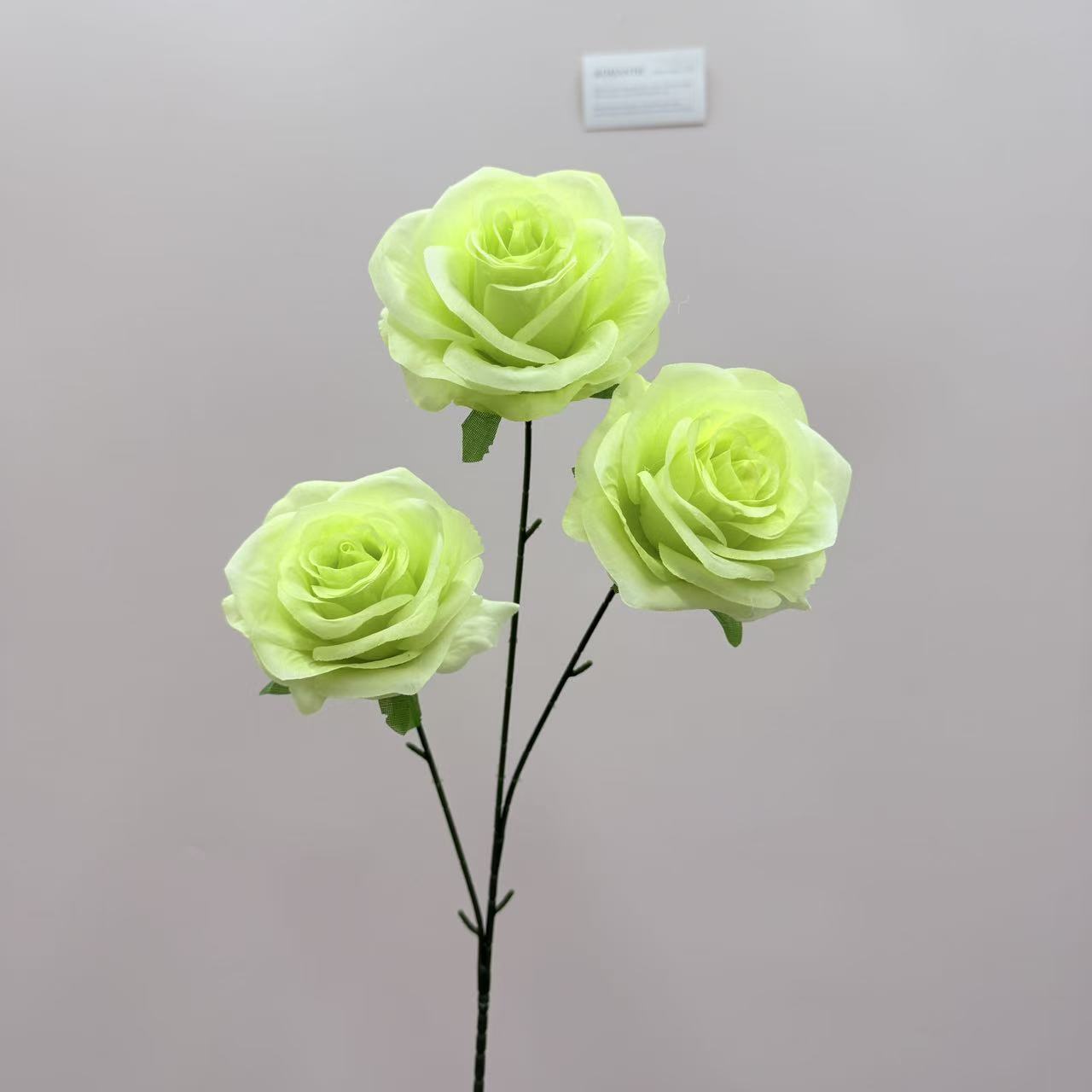 仿真花3头玫瑰花钻石玫婚庆用花仿真玫瑰花假花婚庆地排花艺装饰详情11