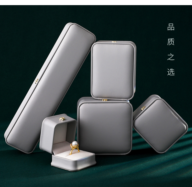 In-stock crown buckle jewelry boxes, high-end jewelry storage boxes, wholesale jewelry boxes, ring, necklace boxes, bracelet boxes pic 16