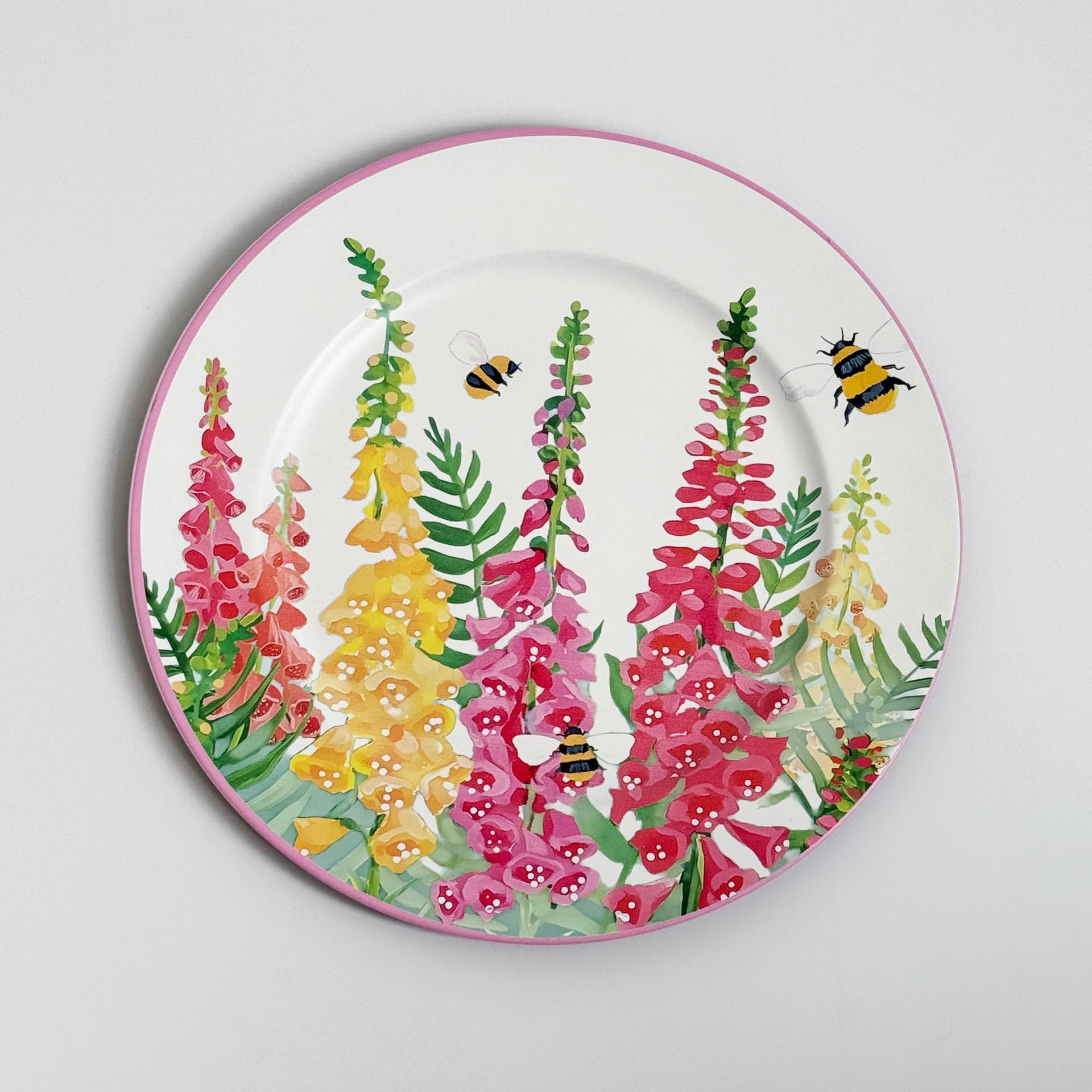 跨镜外贸chargerplates花园花朵系列装饰盘婚礼酒店晚宴派对使用详情14