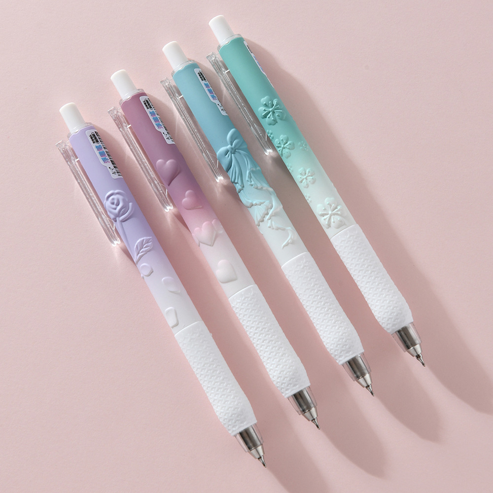 The new CS double-tip embossed pen from Chenxi features a low center of gravity press type gel pen, providing smooth and fluid writing. The dopamine pen body design ensures clear and long-lasting handwriting pic 19