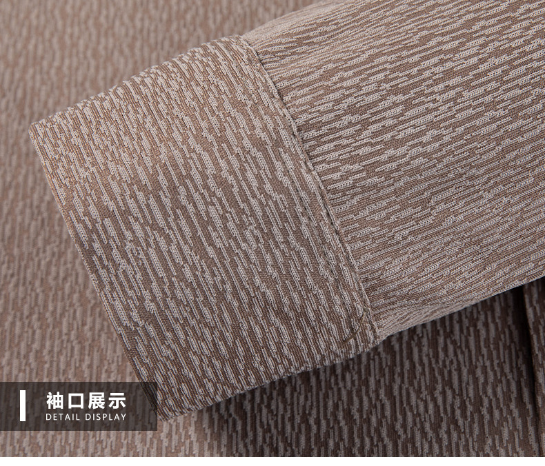 2025年春秋新款印花衬衫男长袖轻熟休闲中年百搭翻领男士衬衫批发详情6