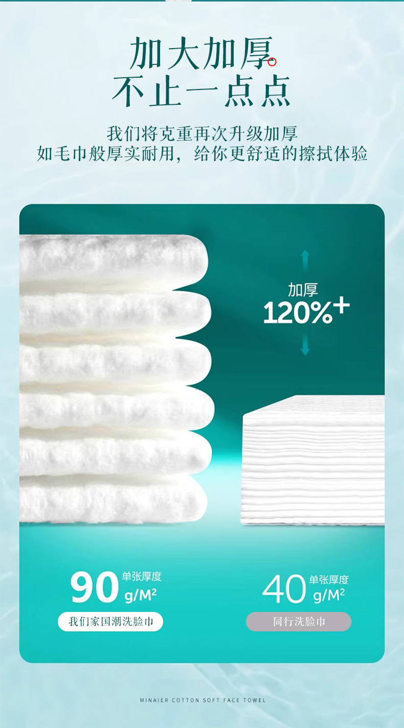 全绵洗脸巾抽式一次性干湿两用面巾纸悬挂式抽取式家用加厚洁面巾详情10