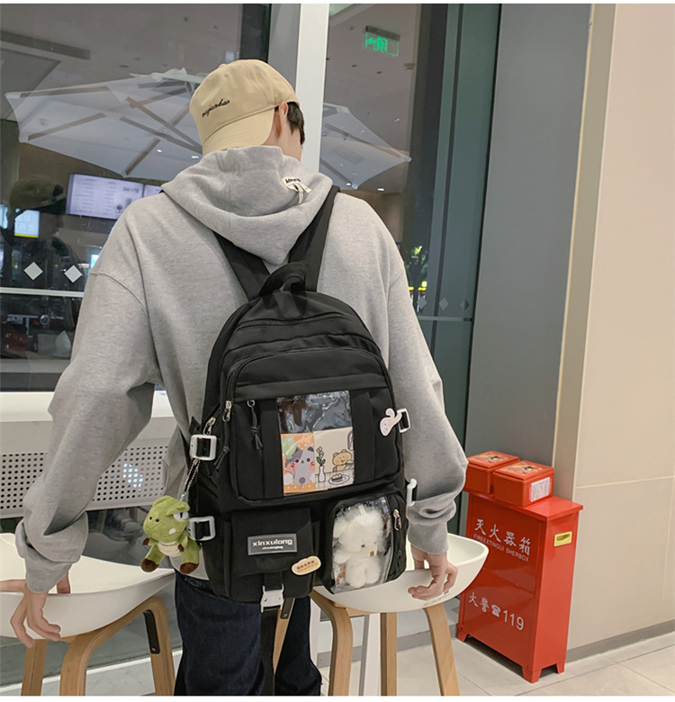 书包初中女生双肩包女痛包大容量小学生日系高中生背包中学生肩包详情21