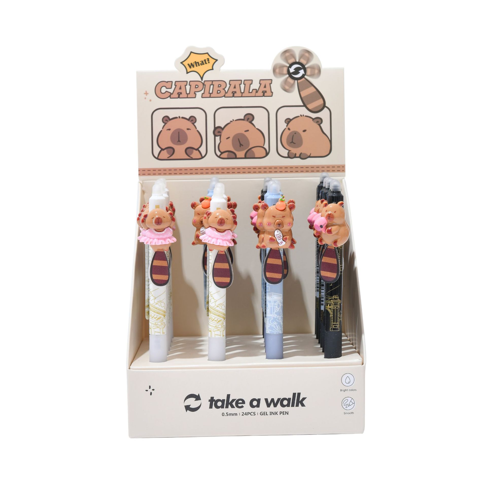 The new Capibala cute gel pen with a 0.5mm anti-slip grip is a stationery writing pen that can be used to erase questions pic 2