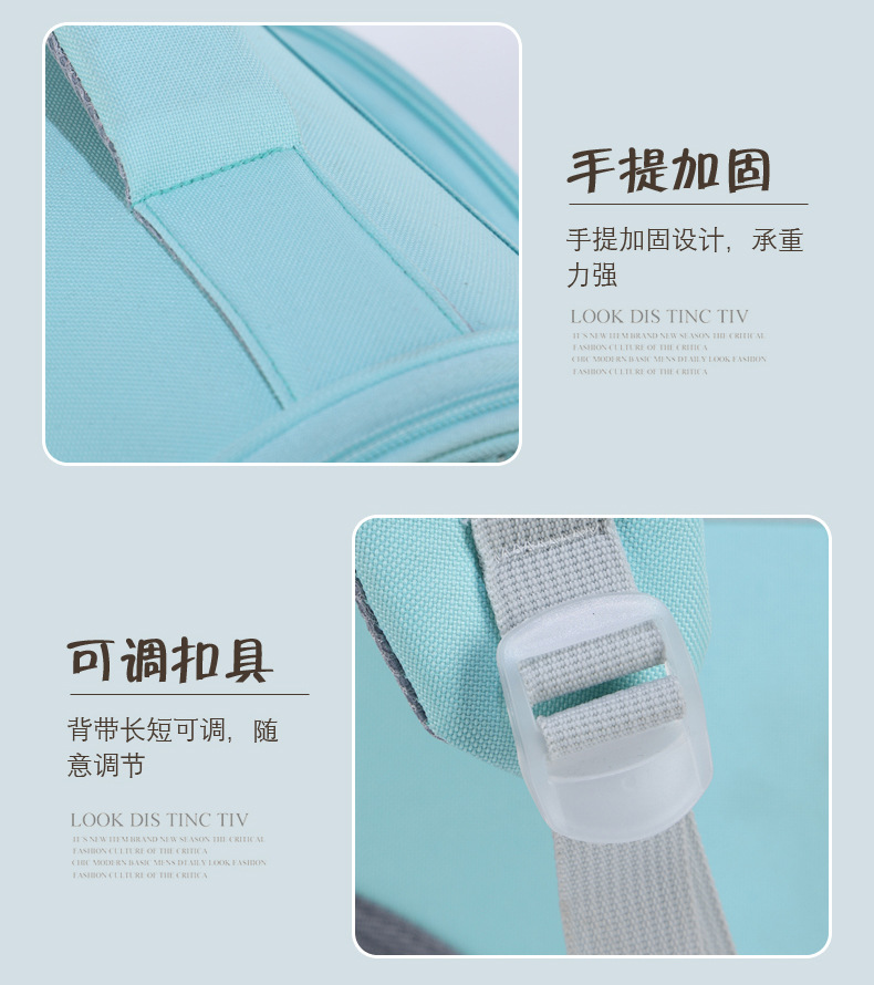 Factory direct supply of Japanese and Korean style candy-colored large-capacity shoulder bag, breathable cat bag, dog bag, cat shoulder bag pic 23