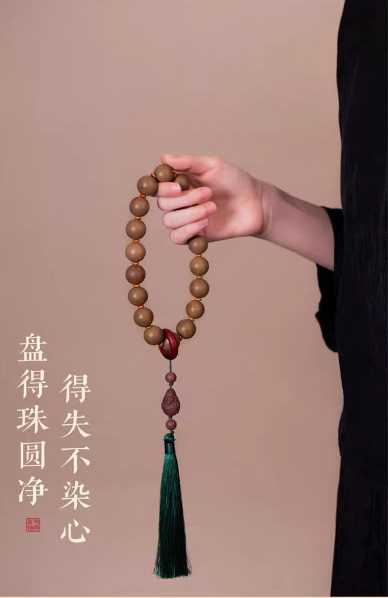 全网热卖同款药香珠十八子合香珠手持文玩古法中药合香珠手串厂家详情4
