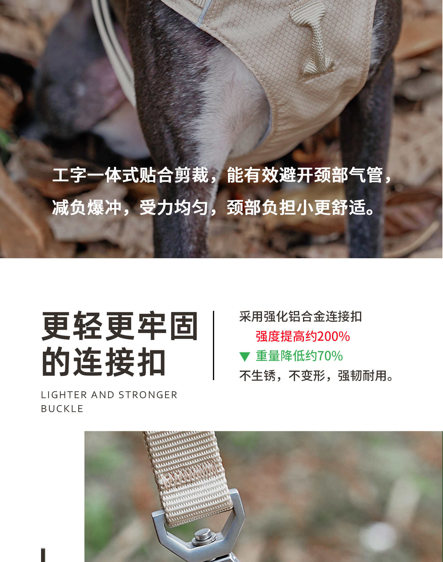 ZOOLAND狗狗胸背牵引绳遛幼小中大型犬泰迪柯基比熊边牧博美链子详情10