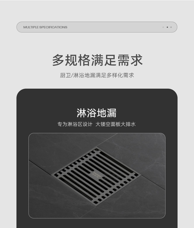 卫生间阳台不锈钢防臭地漏家用洗衣机厨卫轻奢加厚地漏芯防虫神器详情16