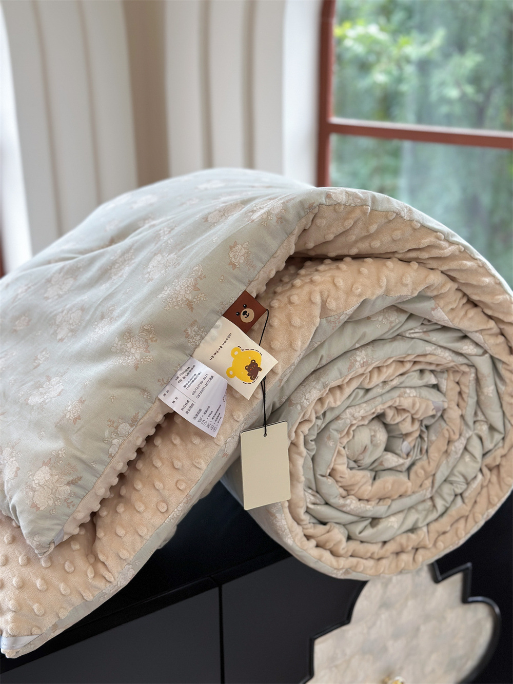 13372 All-cotton cartoon small floral print spring and autumn quilt soothing, bean quilt warm and fleece winter quilt core pic 57