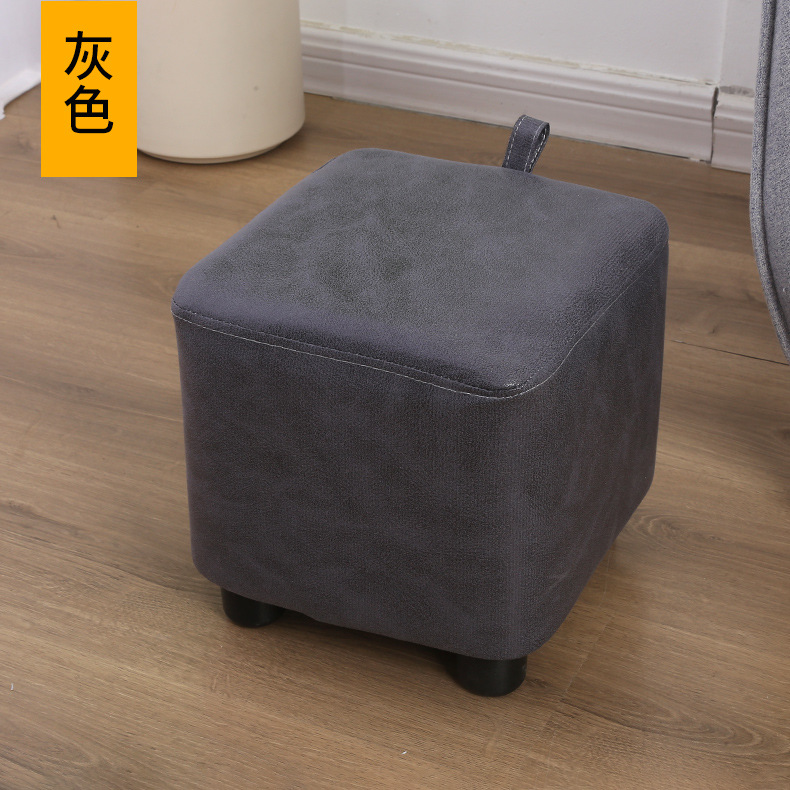 厂家批发方型家用换鞋凳简约矮凳布艺小凳子客厅坐凳穿鞋凳加logo详情18