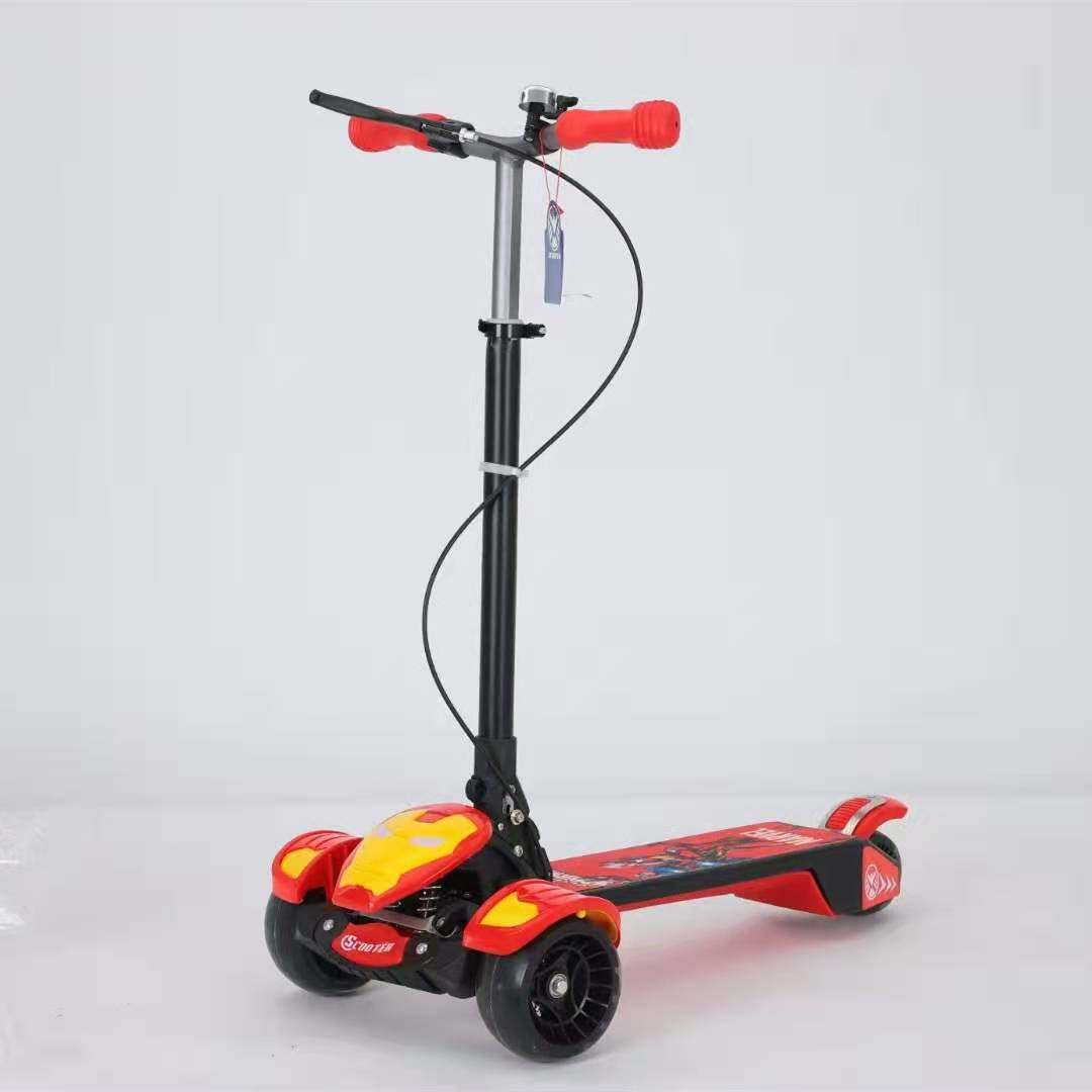 s2q Super High and Large scooter for children aged 3-6, 12-18, with three and four wheels, flashing music, boys and girls, toy sliding pic 7