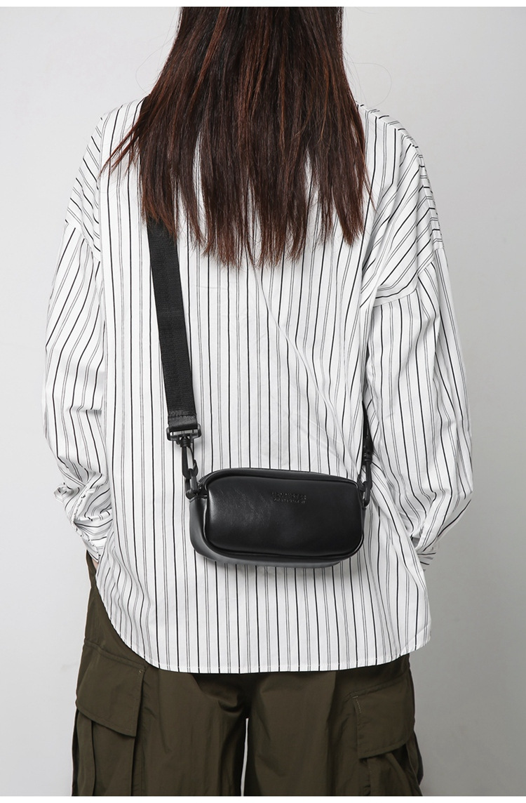 2026新款PU男士斜挎包韩版休闲小方包ins单肩包潮男情侣背包代发详情18