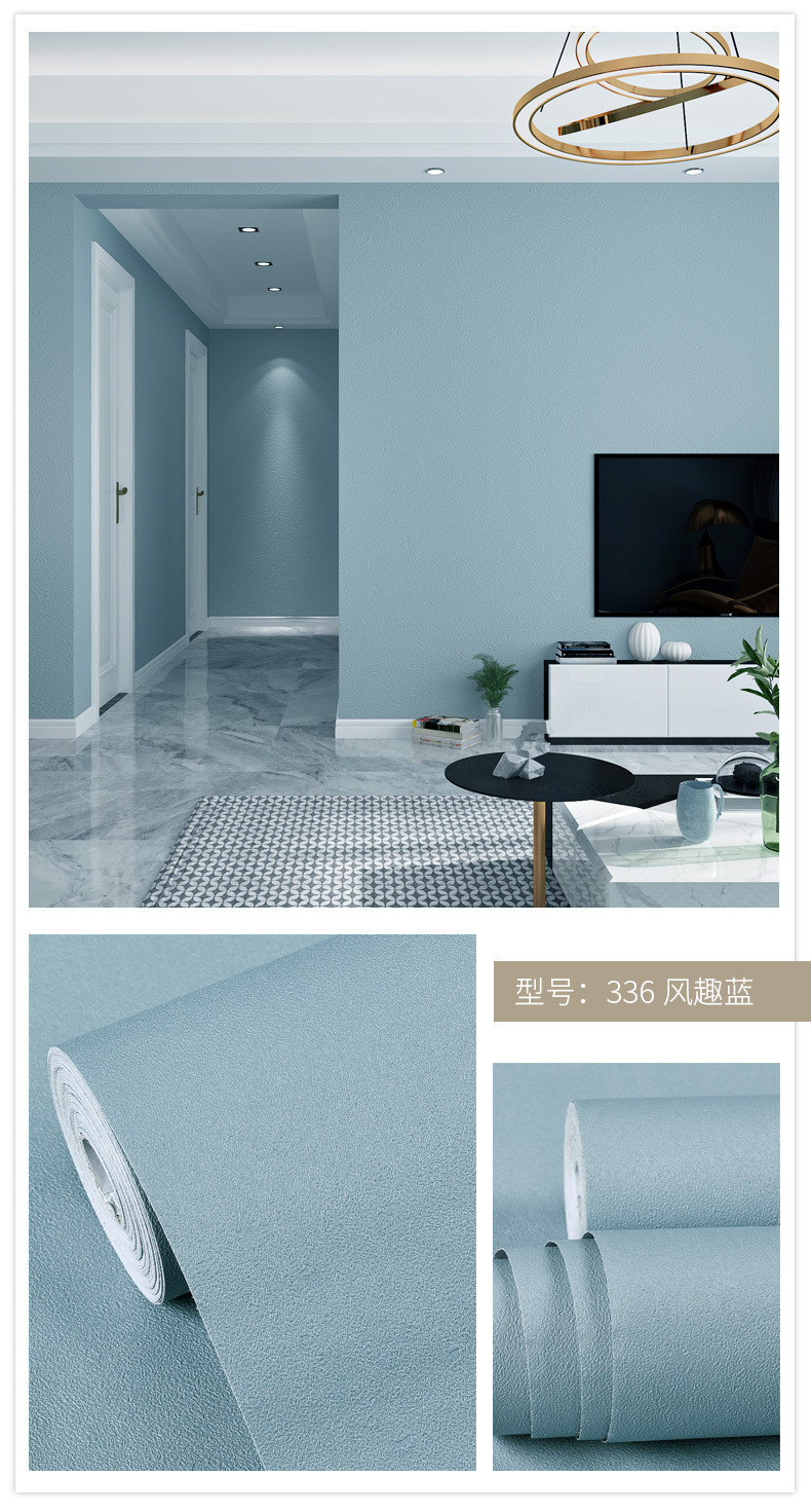 桌面贴纸肤感膜家具翻新防水防潮自粘墙纸衣柜门橱柜柜子改色贴膜详情63