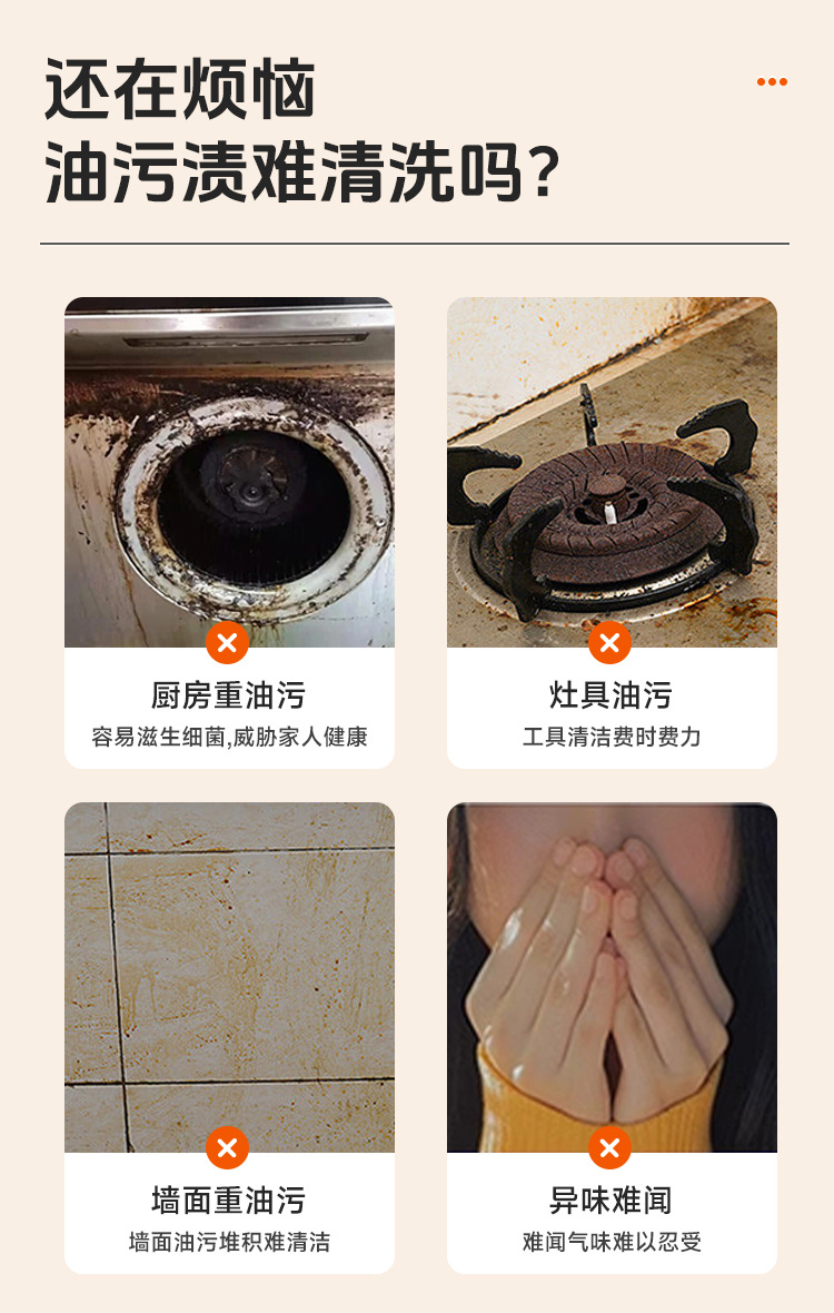 厨房清洁剂油烟净油污净重油污清洗剂去油污清洁剂泡沫去污除油剂详情9
