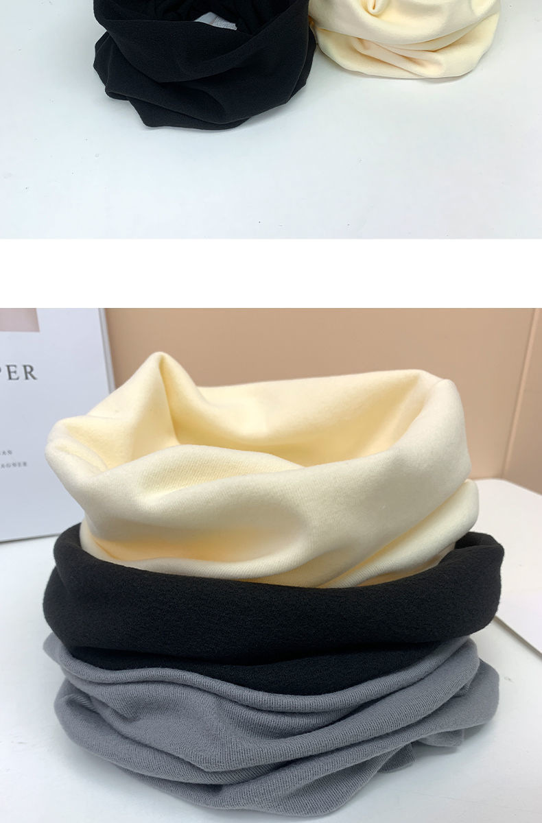 冬季加绒加厚保暖护颈脖套男女颈椎假领骑行防寒保暖双层德绒围脖详情7