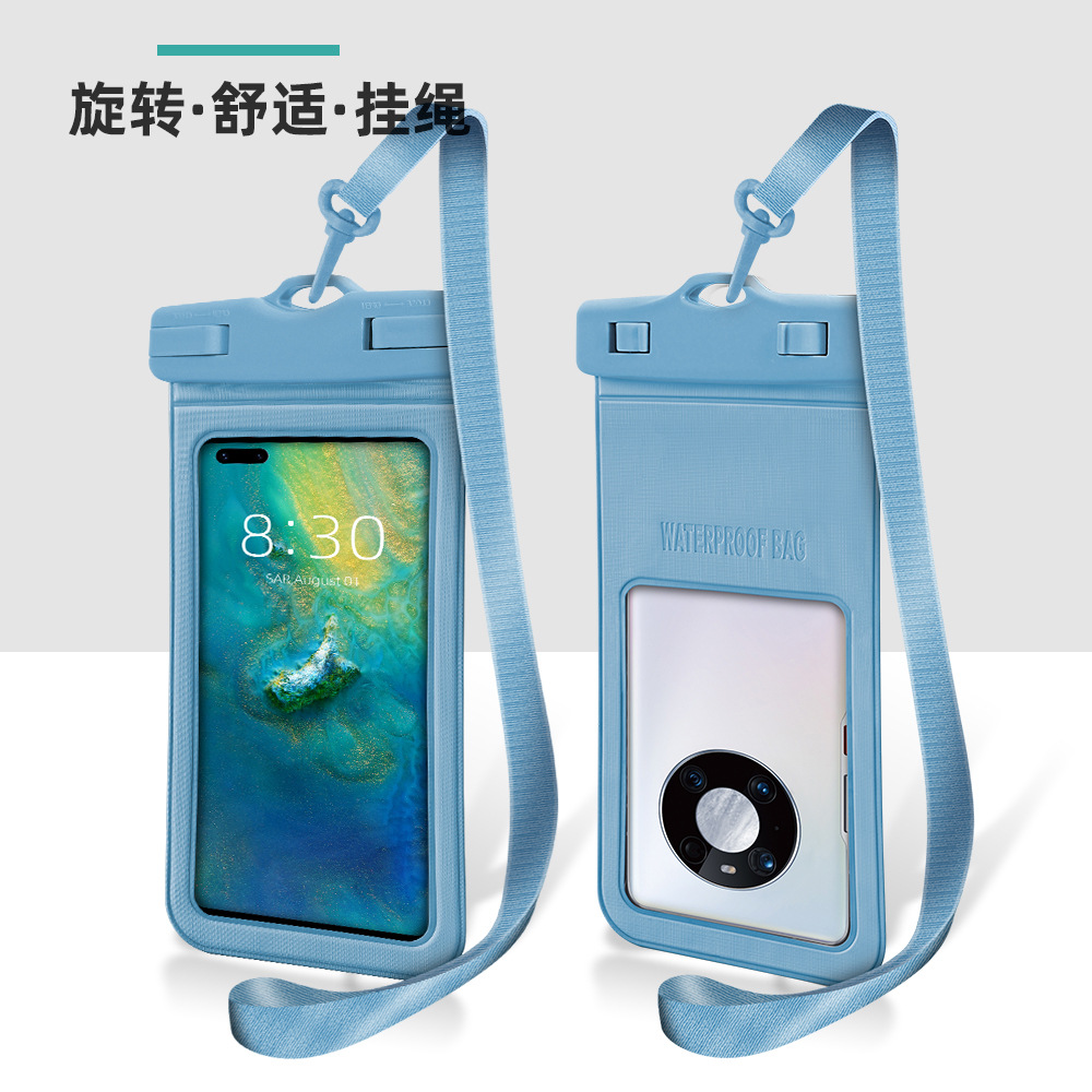 Wholesale of waterproof bags for touch screen mobile phones, transparent neck-hanging sealed bags for outdoor swimming equipment, dust-proof drift diving cases pic 13