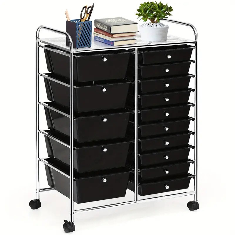 Trolley storage rack, drawer-type small trolley, dust-proof, movable storage, snack dust-proof storage, drawer-type storage pic 7