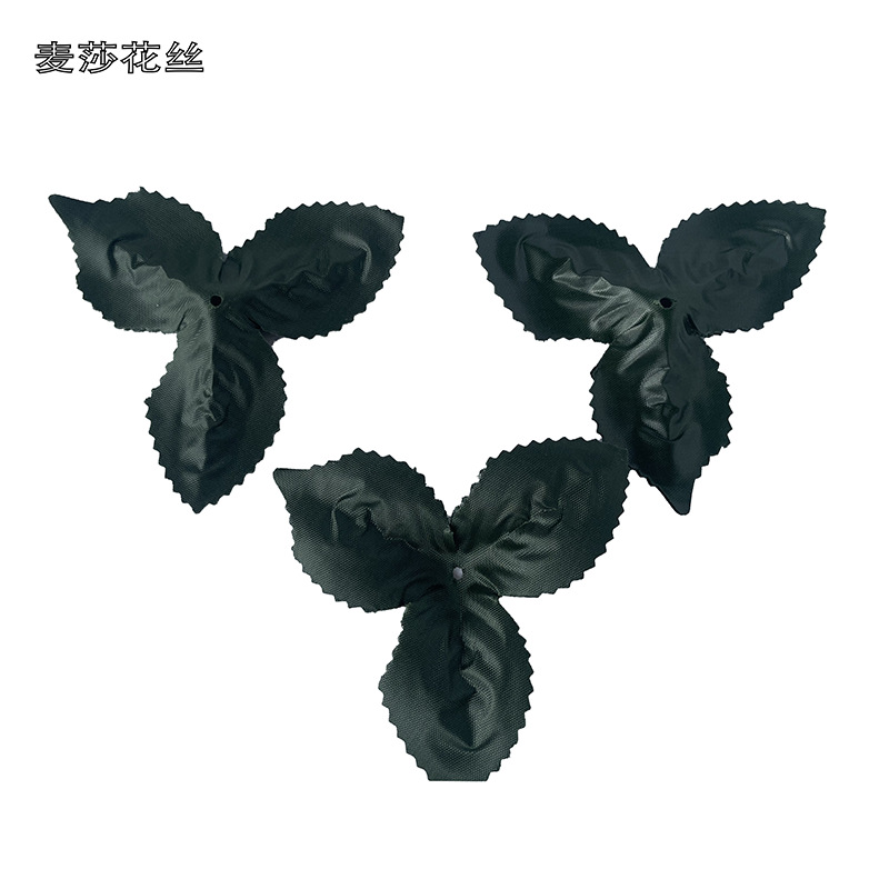 仿真绿色叶三角叶花叶配件丝网花片花瓣花类仿真叶花卉详情11