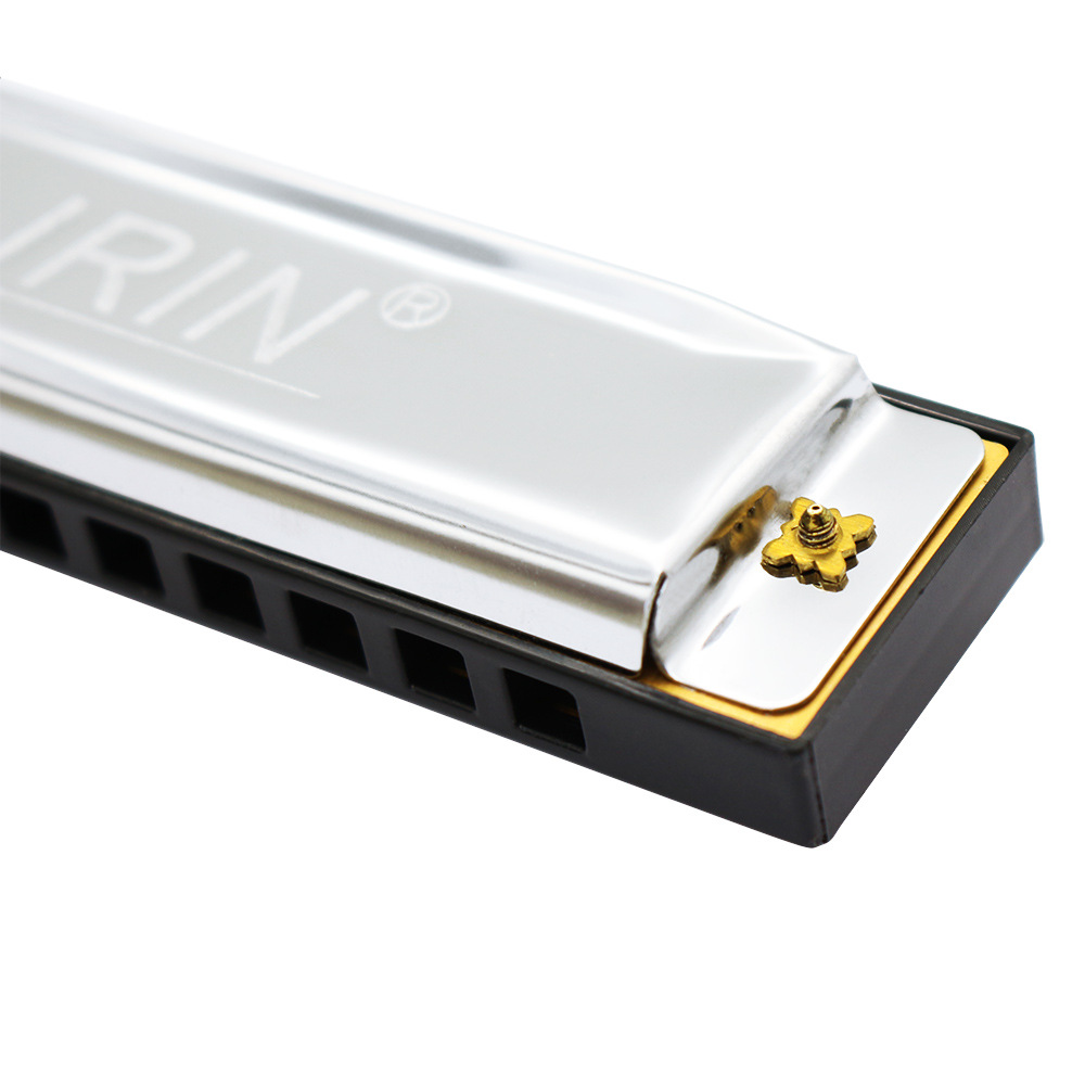 批发IRIN10孔20音C调口琴布鲁斯口吹琴儿童学生十孔口琴雕刻logo详情11