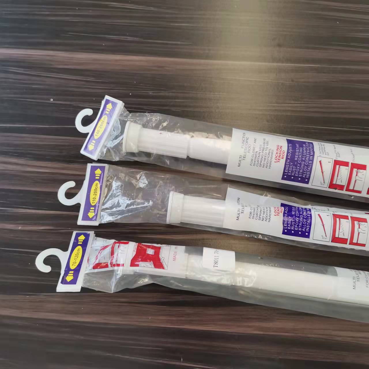 免打孔浴帘杆浴室伸缩杆洗澡间干湿分离淋浴隔断卫生间铁管晾衣杆详情6