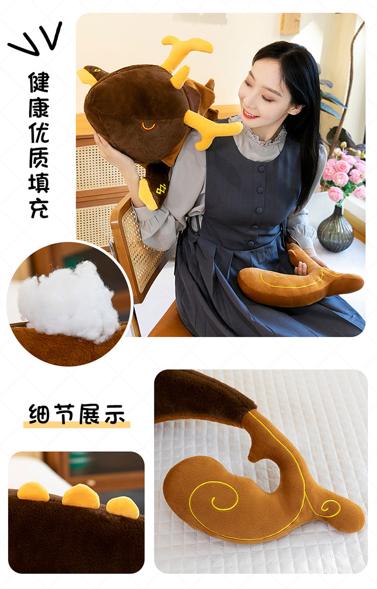 游戏周边仙祖法蜕毛绒玩具公仔长条抱枕钟离神龙布娃娃跨境爆款详情12