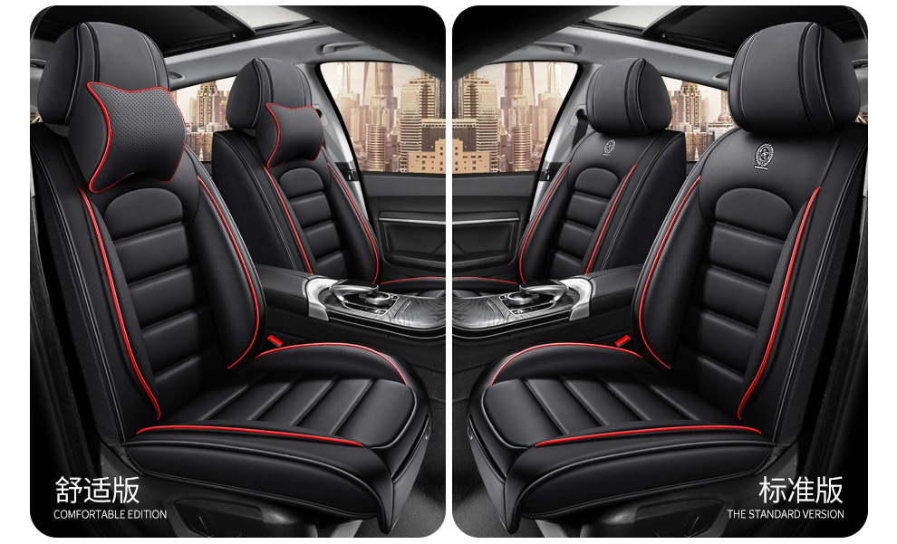 跨境亚马逊全包围全皮四季汽车坐垫夏季座椅套纳帕软皮通用款坐垫详情40