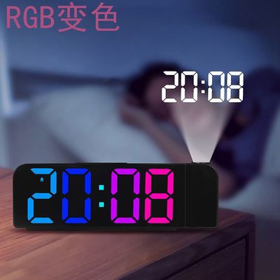 New cross-camera multi-functional clock LED electronic clock, fresh living room wall clock, can be hung or stood up, dual-purpose clock 6650 pic 6
