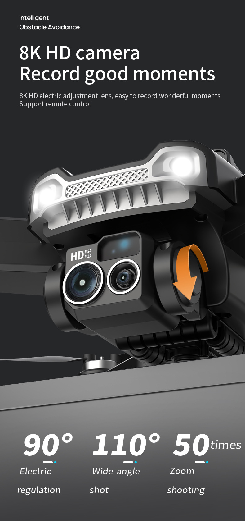 Cross-border new product J5 Drone brushless GPS positioning high-definition aerial photography obstacle avoidance four-axis remote control aircraft toy gift box pic 31